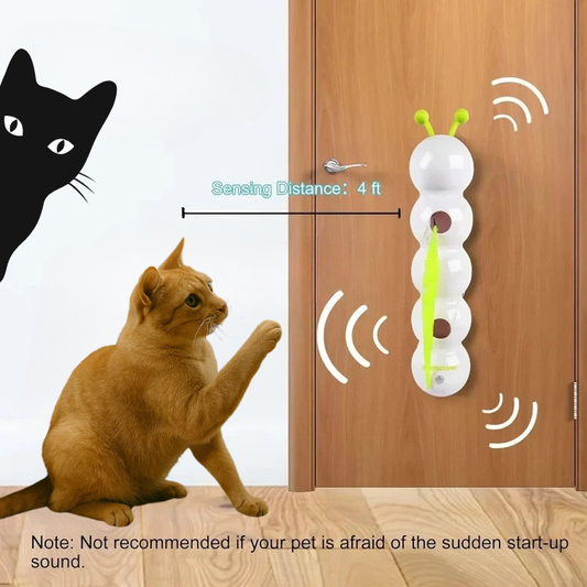 Motion-Activated Wall-Mount Cat Toy (USB-C Rechargeable)