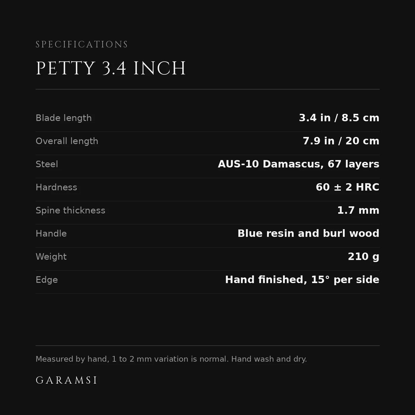 Specifications