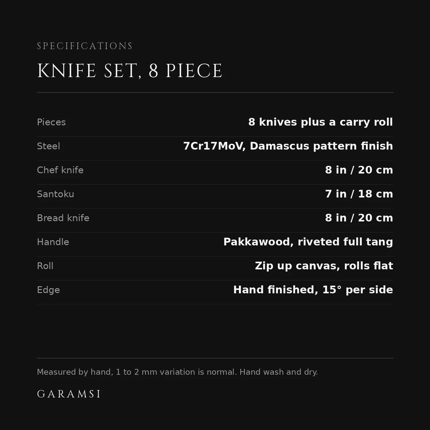 Specifications